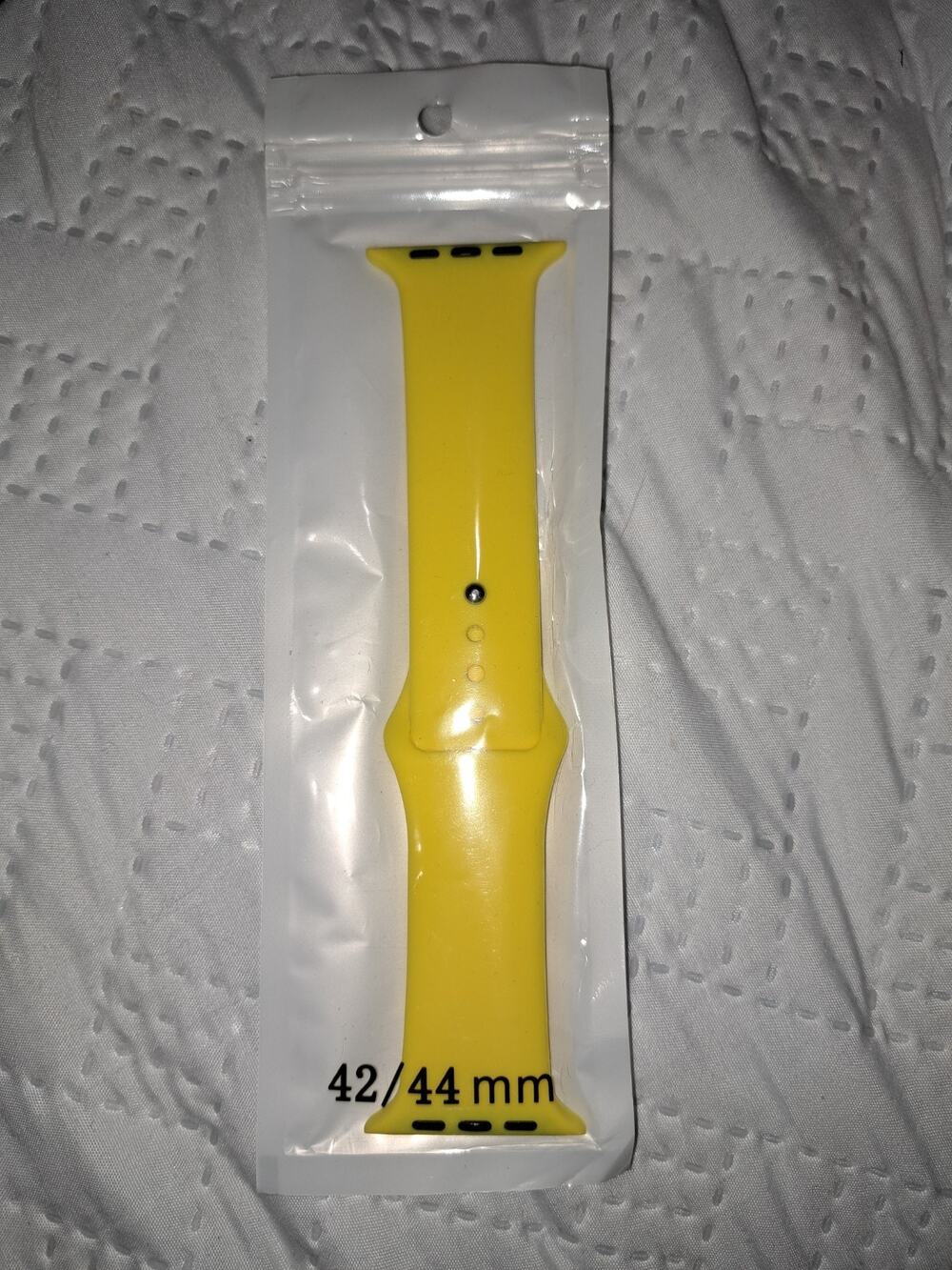 Yellow Silicone Strap for Apple Watch 42/44mm For Series 1, 2, 3, 4, 5